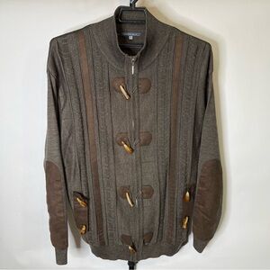 Vintage Silver Silk Brown Sweater Size 3XL Men’s